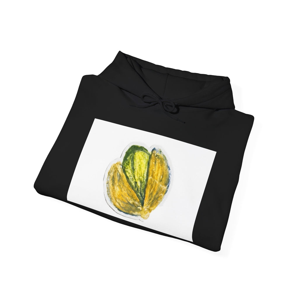 Pistachio Sketch Hoodie — Minimal Botanical Illustration Sweatshirt