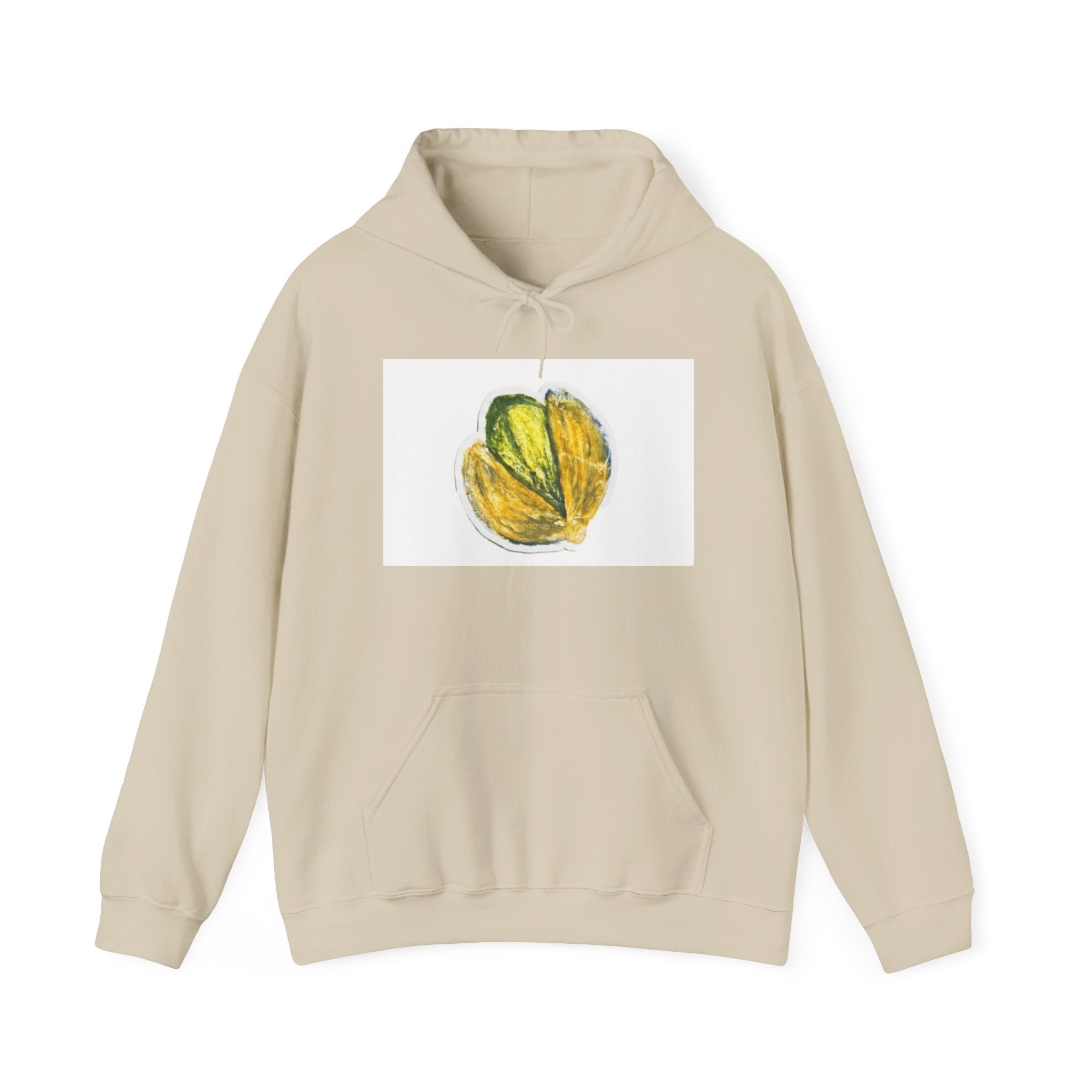 Pistachio Sketch Hoodie — Minimal Botanical Illustration Sweatshirt