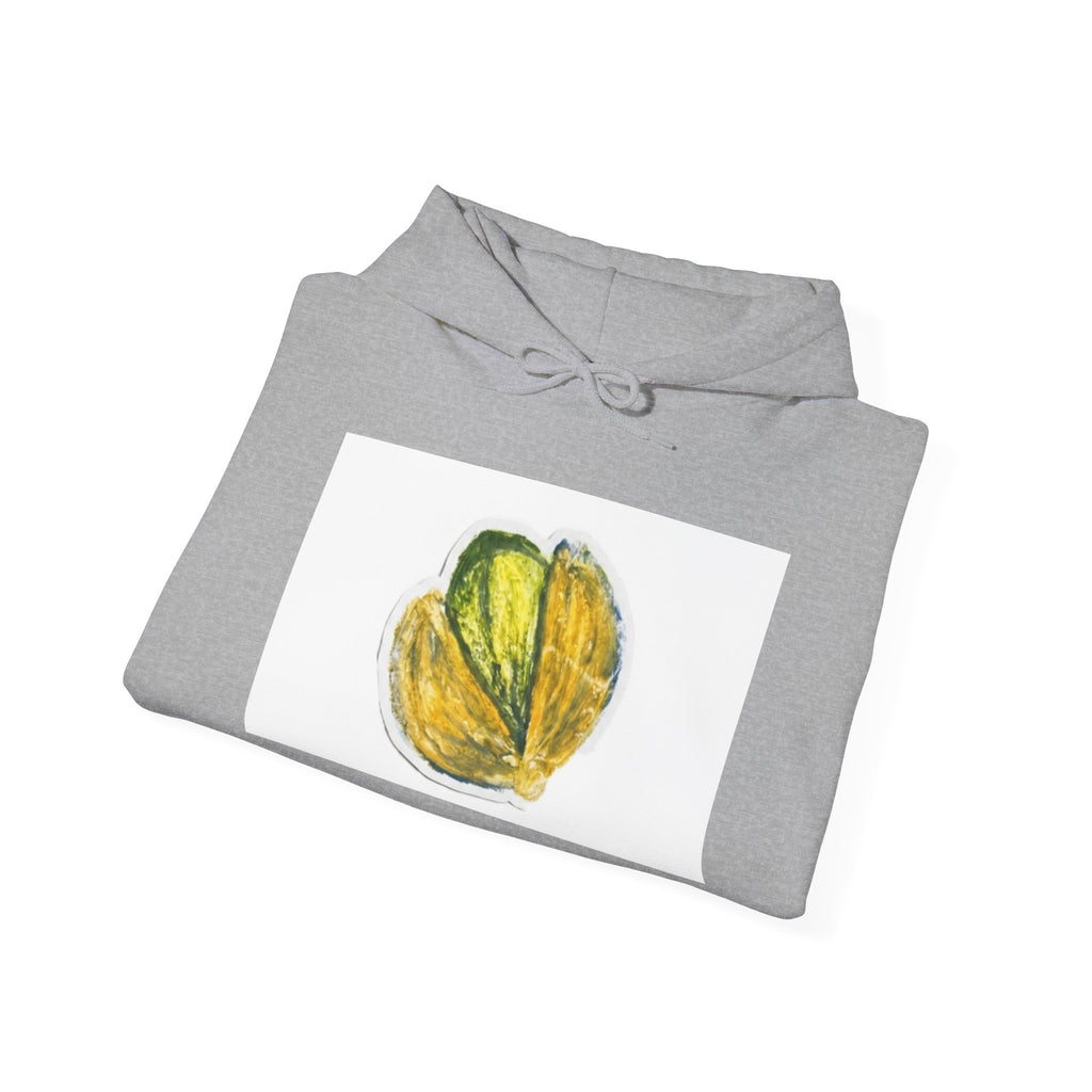 Pistachio Sketch Hoodie — Minimal Botanical Illustration Sweatshirt