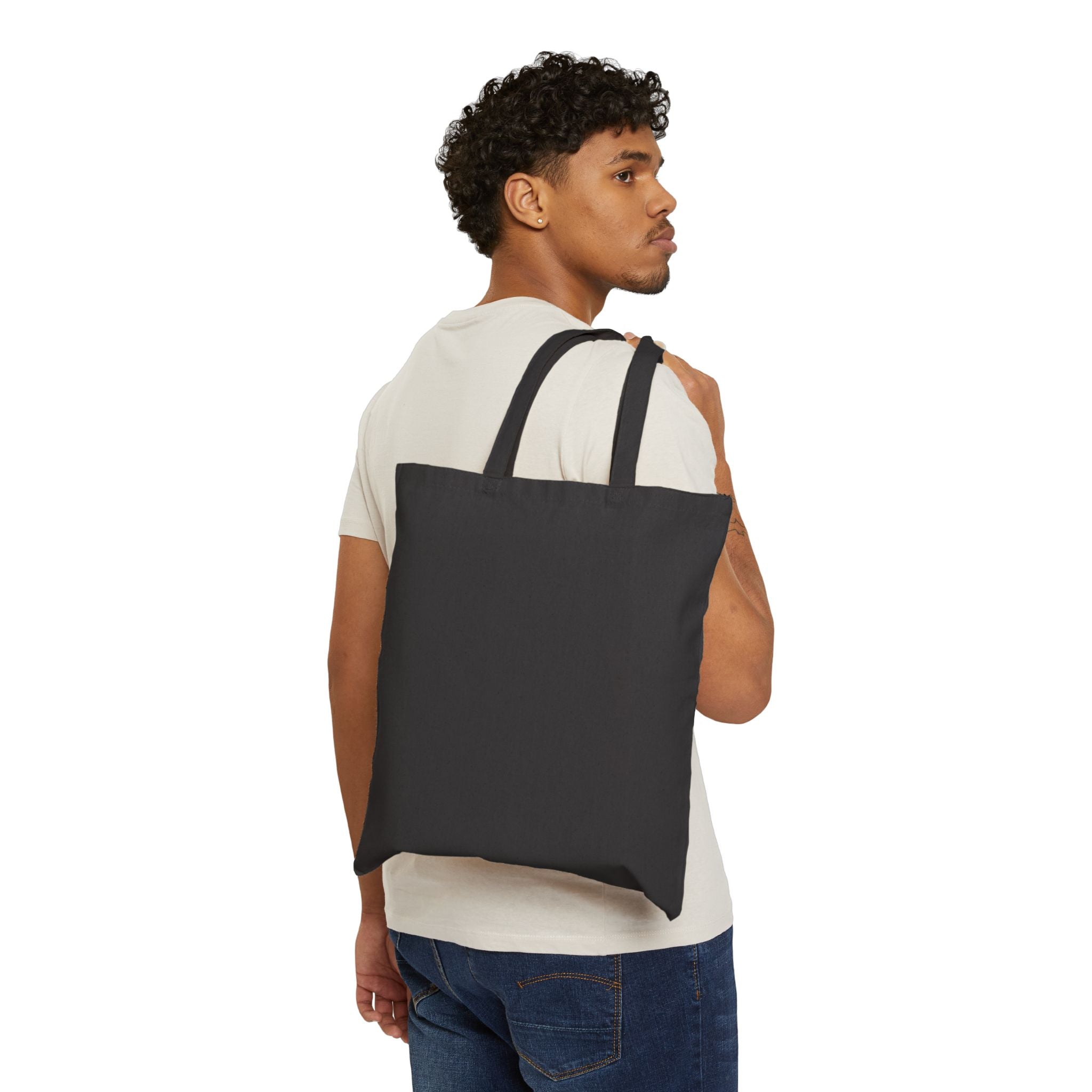 Onion Illustration Tote Bag — "I would chop onions so you cry for you forever." Cotton Canvas Grocery Tote