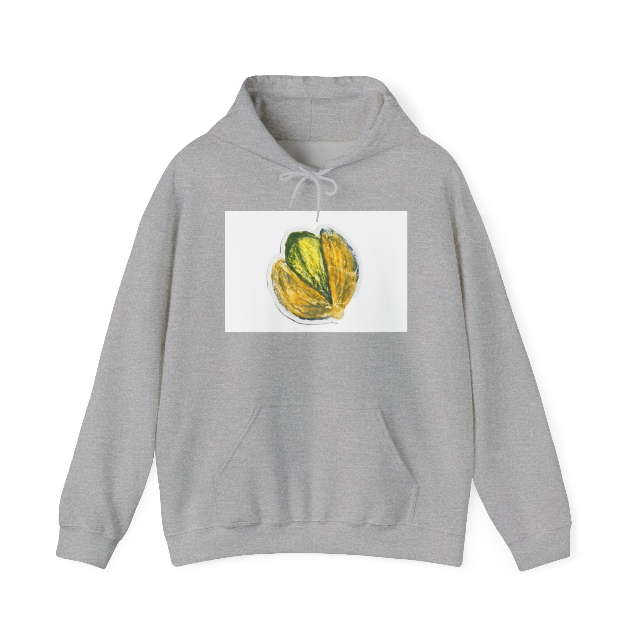 Pistachio Sketch Hoodie — Minimal Botanical Illustration Sweatshirt