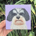 Custom Hand-Painted Pet Portrait – Original Acrylic Canvas