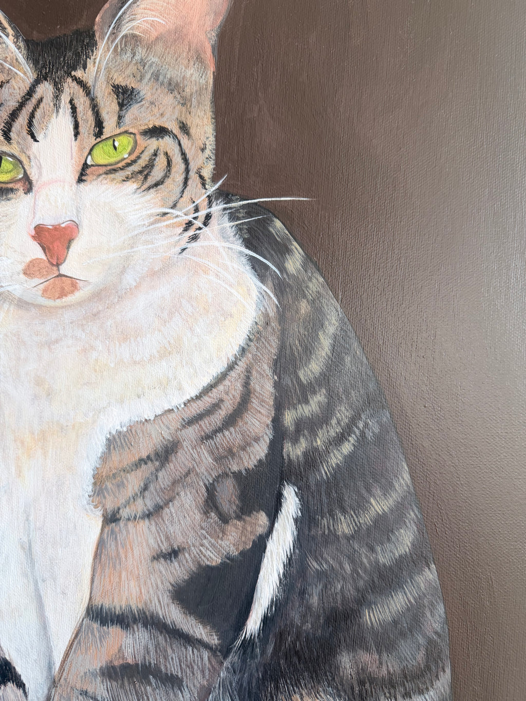 Custom Bespoke Pet Portrait | Hand-Painted Acrylic on Canvas