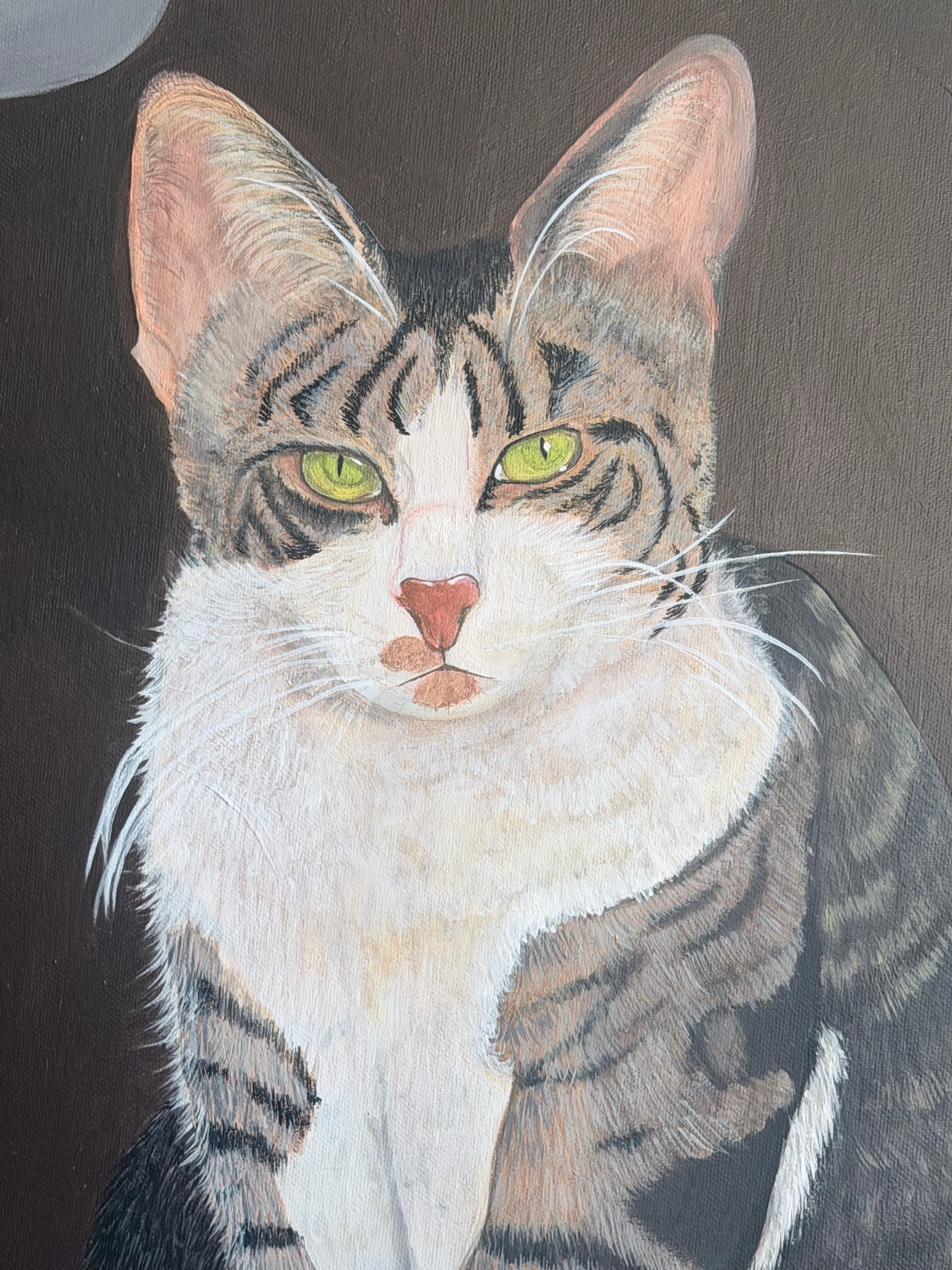 Custom Bespoke Pet Portrait | Hand-Painted Acrylic on Canvas